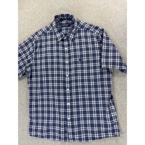 Fish Hippie‎ Rumfront Collection Plaid Button Down Shirt (Men's XL) Gray